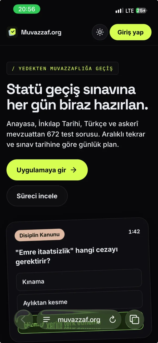 Muvazzaf.org ekran görüntüsü